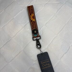 American Darling Western Sunflower Key Chain